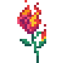 prop - Flaming Rose